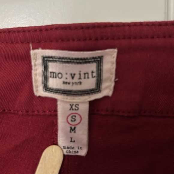 Anthropology MO:VINT women’s pull on straight/wide leg crop pants, Size S - Picture 5 of 8